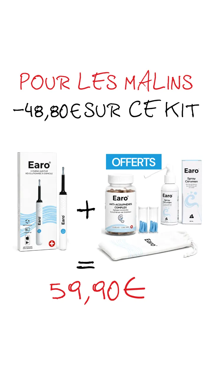 Offre Earo Vision avec embouts offerts